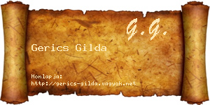 Gerics Gilda névjegykártya